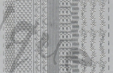 Preview: Sticker Linien (189) silber