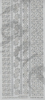 Sticker Linien und Ecken (1033) silber