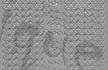Preview: Sticker Linien und Ecken (1060) silber