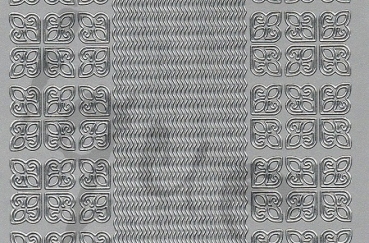 Preview: Sticker Linien und Ecken (1069) silber