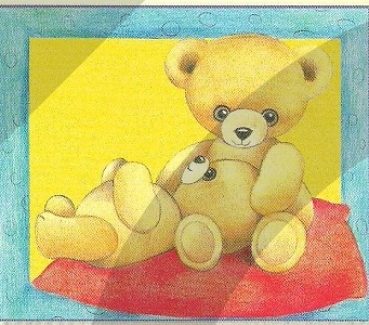 Preview: 3D Schnittbogen Lovely Bears 7