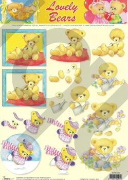 3D Schnittbogen Lovely Bears 7