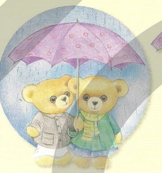 Preview: 3D Schnittbogen Lovely Bears 8