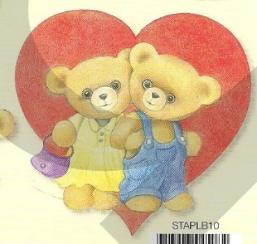 Preview: 3D Schnittbogen Lovely Bears 10