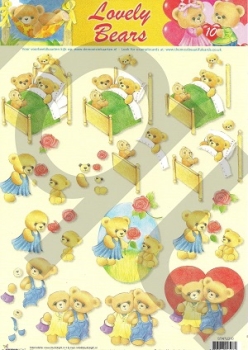 3D Schnittbogen Lovely Bears 10