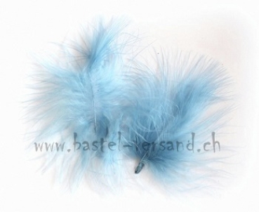 Marabufedern stahlblau