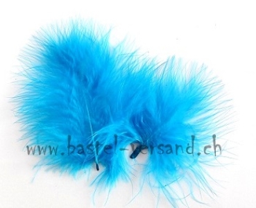 Marabufedern türkis