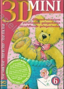 3D Schnittbogen Büchlein verschiedene Gelegenheiten