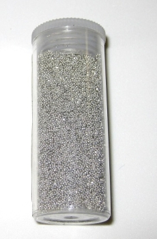 Miniglaskügelchen silberfarbig