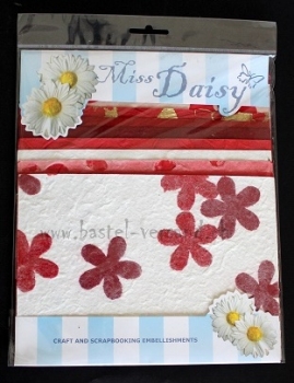 Miss Daisy Hintergrundpapier (rot)