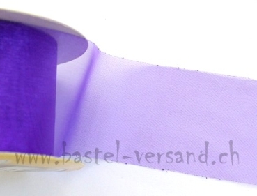 Dekoband Organza 5cm violett