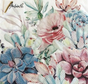 Serviette succulent love