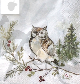 Serviette woodland owl