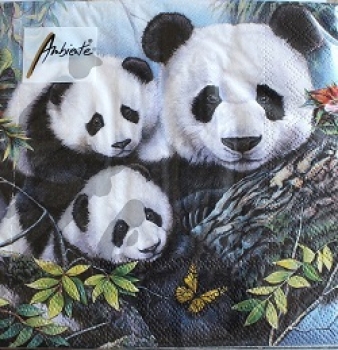 Serviette panda