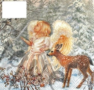Serviette winter angel