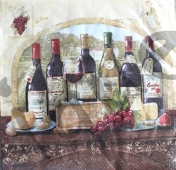 Serviette degustation de vins