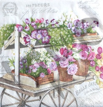 Serviette les fleures