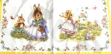 Serviette spring easter time