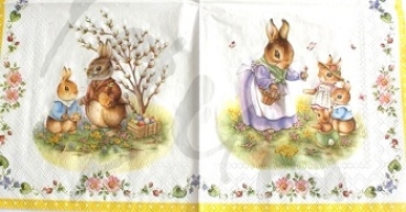 Serviette spring fantasy easter