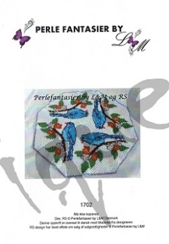 Preview: Perlefantasier 1702 Vogel blau