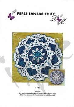 Preview: Perlefantasier 1707 Herzdecke ca.23cm