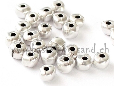 Metallperle 5mm silberfarbig