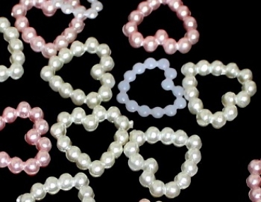 Perlenherz 12mm hellgelb