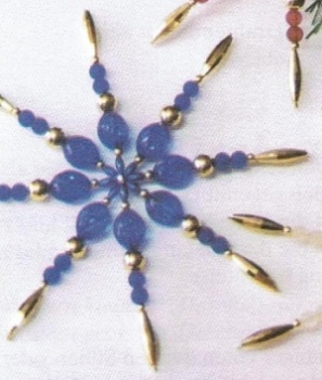 Preview: Bastelpackung Perlenstern La Bella 5 blau