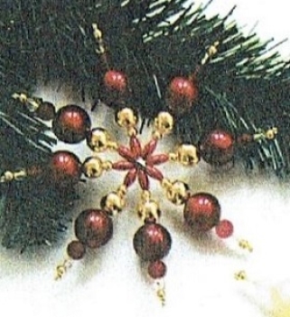 Preview: Bastelpackung Perlenstern La Bella rot