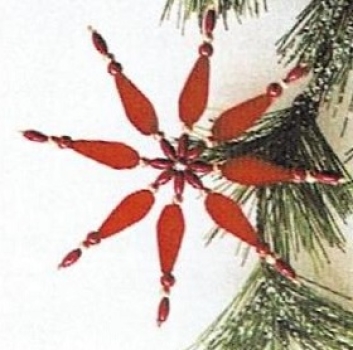 Preview: Bastelpackung Perlenstern La Bella rot