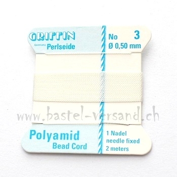 Perlseide Nr. 3 weiss