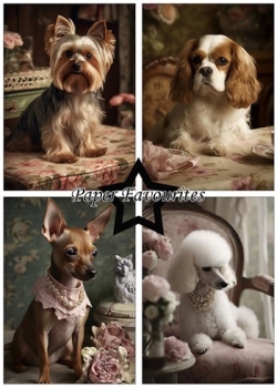 Preview: Paper Favourites A5 Shabby Dogs