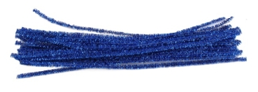 Chenilledraht (Pfeifenputzer) 6mm blau