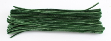 Chenilledraht (Pfeifenputzer) 6mm dunkelgrün