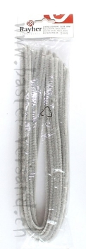 Chenilledraht (Pfeifenputzer) 9mm grau