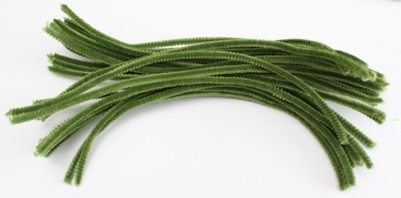 Chenilledraht (Pfeifenputzer) 6mm oliv