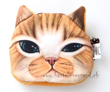 Portemonnaie Katze braun