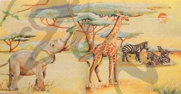 Serviette safari (Molca)