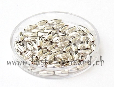 Reiskorn (Olive) 7mm silber