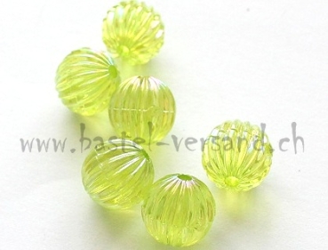 Rillenperle 10mm hellgrün