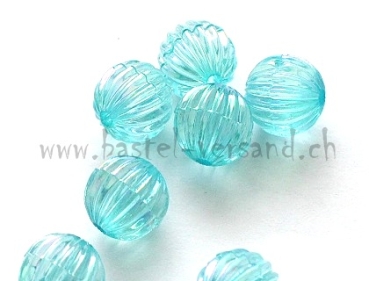 Rillenperle 10mm hellblau