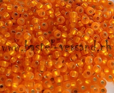 Rocailles-Perlen 9/0 gefrostet orange 4012