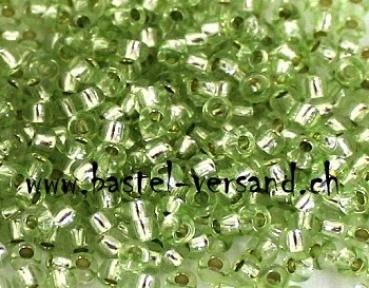 Rocailles-Perlen 9/0 zartgrün 1050