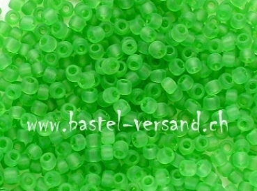 Rocailles-Perlen 9/0 gefrostet grün
