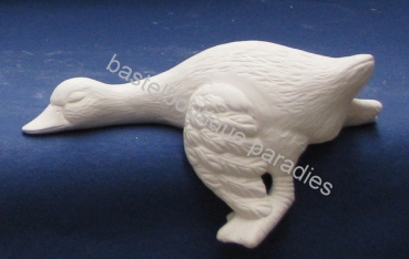 Rohkeramik schlafende Gans