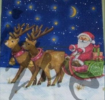 Serviette santa kommt