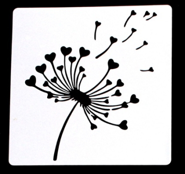Schablone Pusteblume 1
