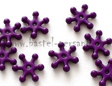 Schneestern 15mm grün violett