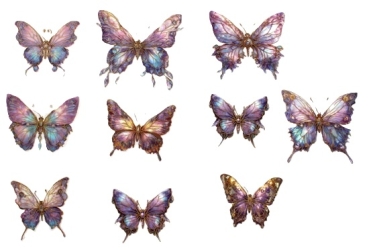 Selbstklebe Schmetterling lila