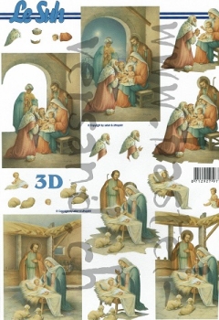 3D Schnittbogen Heilige Familie III